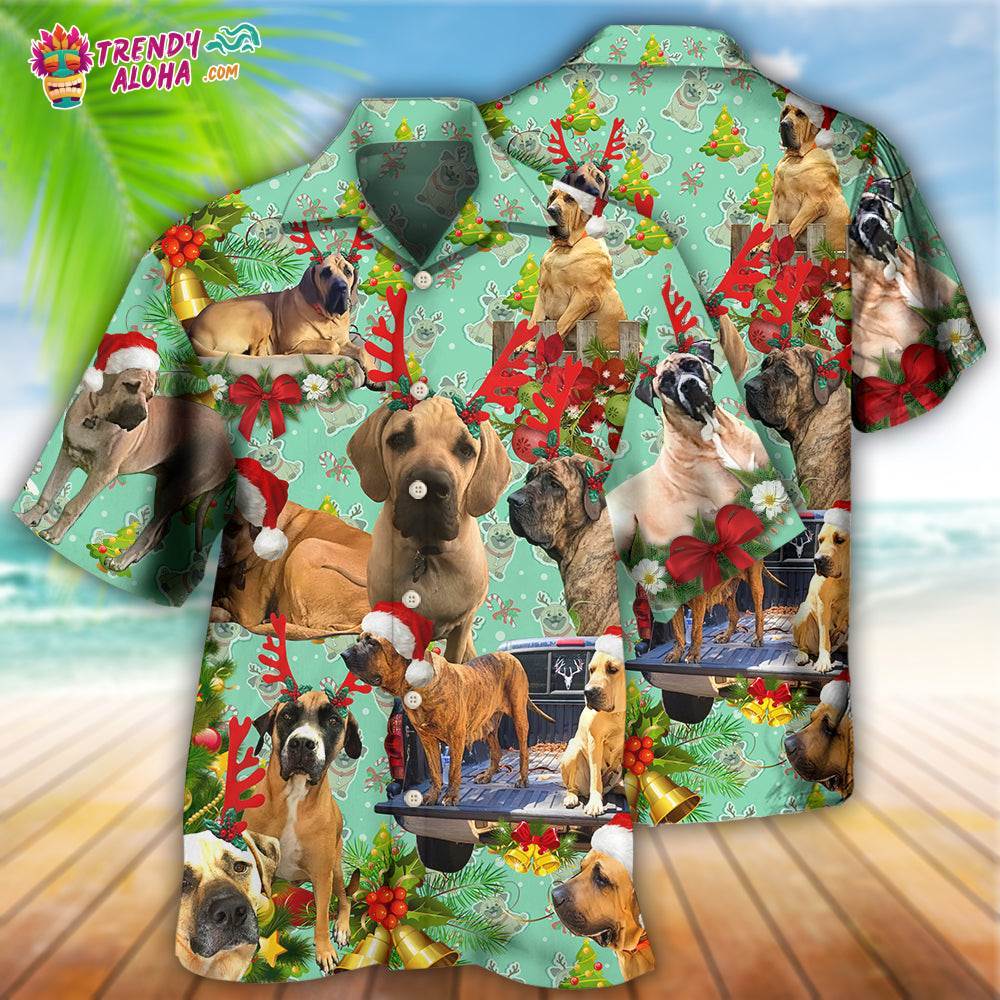 Dog Cute Dogs Merry Christmas Hawaiian Shirt – Trendy Aloha