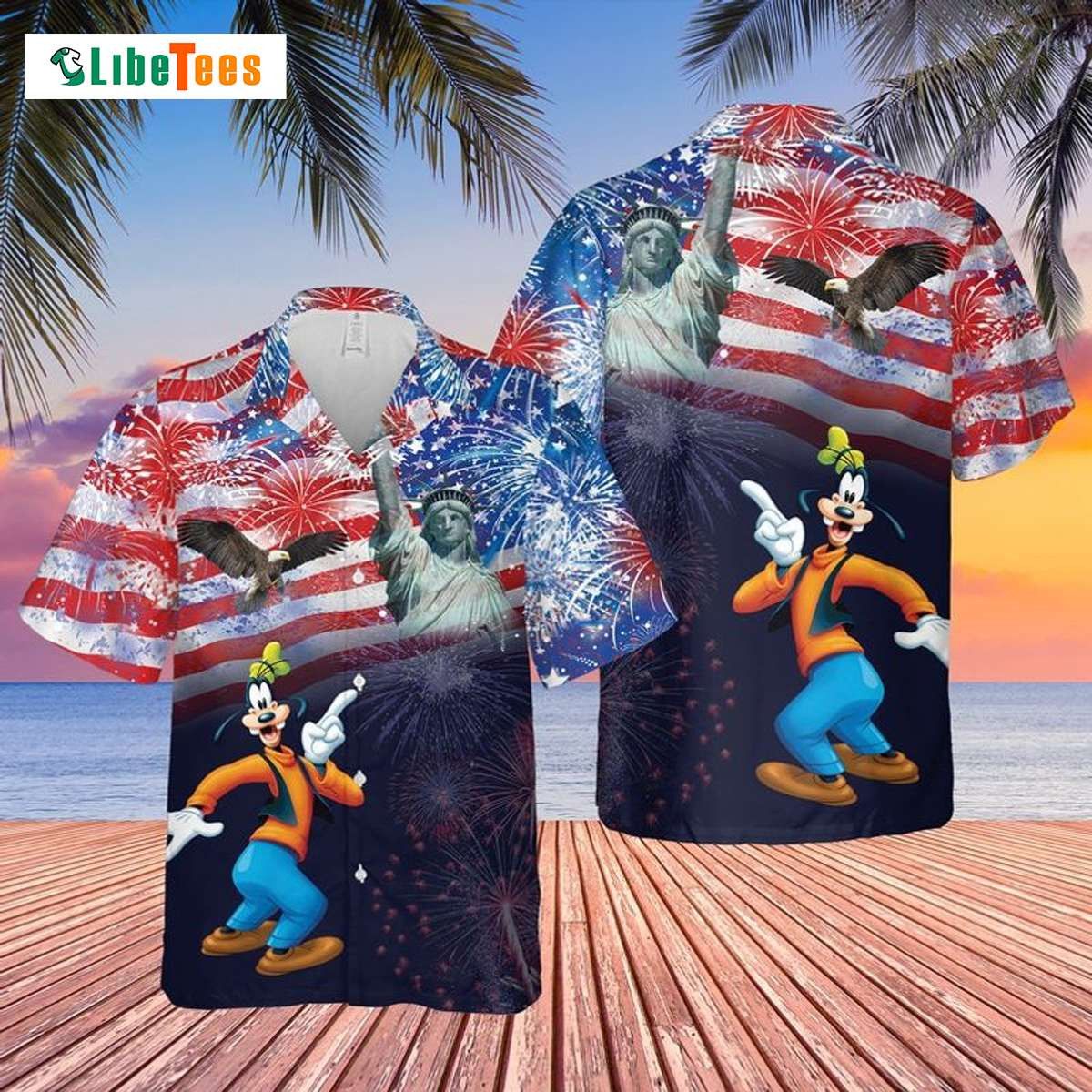 Dog Disney Us Flag Fireworks, Classy Trendy Hawaiian Shirt Perfect Gifts For Your Loved Ones