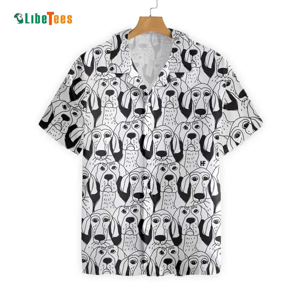 Dog Emotions Black And White Trendy Hawaiian Shirt, Dog Trendy Hawaiian Shirt Perfect Gifts For Your Loved Ones