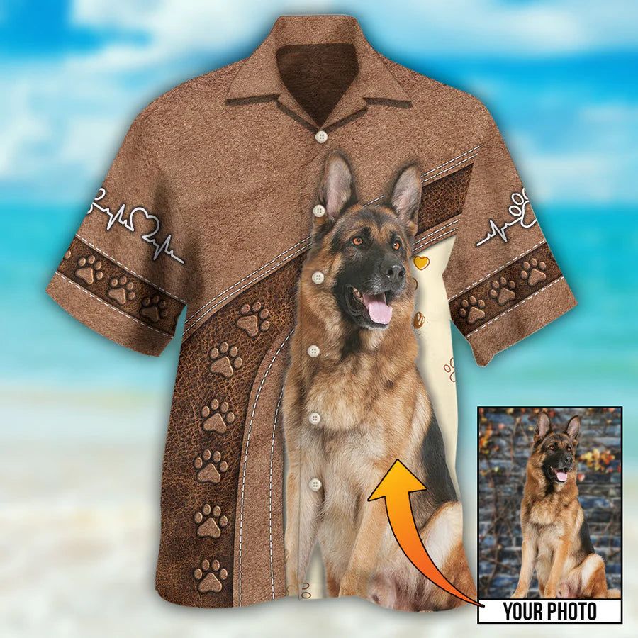 Dog Is My Best Friend Custom Photo Hawaiian Shirt