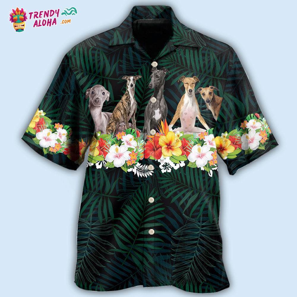 Dog Italian Greyhound Tropical Style Hawaiian Shirt – Trendy Aloha