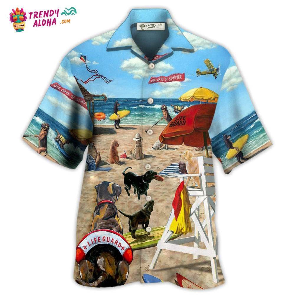 Dog Lifeguard On The Beach Hawaiian Shirt – Trendy Aloha Dog Lifeguard On The Beach Hawaiian Shirt – Trendy Aloha