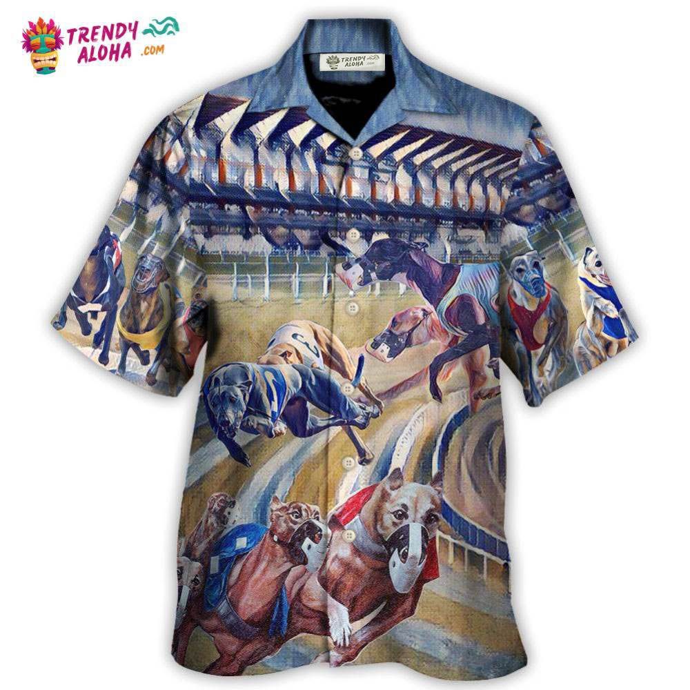 Dog Racing Art Print We Love Dog Racing Greyhound Hawaiian Shirt – Trendy Aloha Dog Racing Art Print We Love Dog Racing Greyhound Hawaiian Shirt – Trendy Aloha