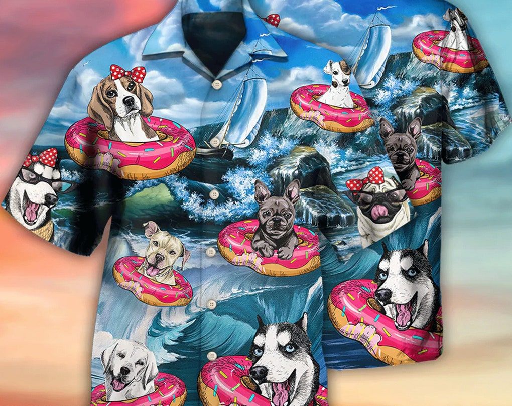 Dog Style So Cute – Trendy Hawaiian Shirt, Hawaii Shirt Party Summer, Bachelor Party Shirts, Anniversary /Birthday/Vacation Gift, Hawaii Style.
