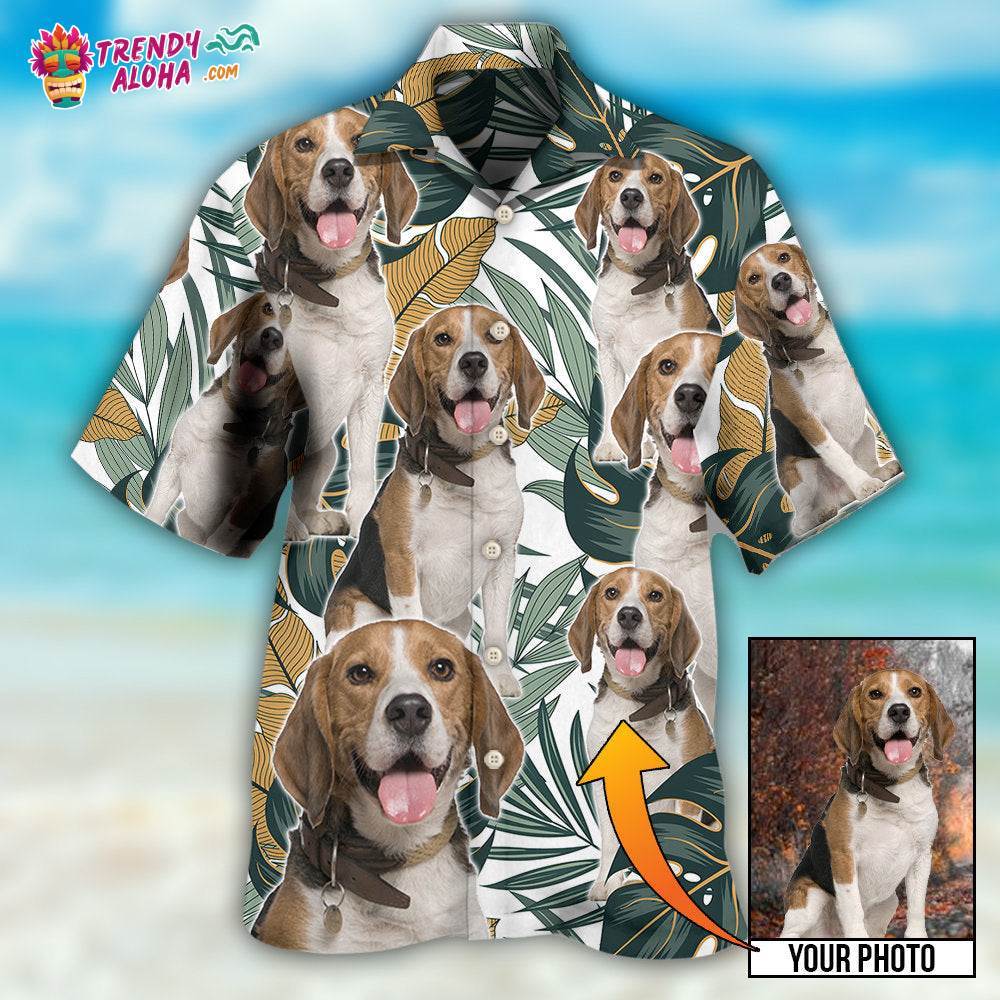 Dog Summer Aloha Custom Photo Hawaiian Shirt – Trendy Aloha