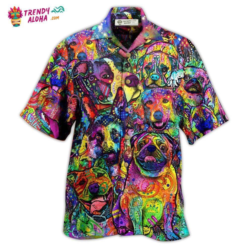 Dogs Be The Person Your Dog Thinks You Are Colorful Painting Hawaiian Shirt – Trendy Aloha Dogs Be The Person Your Dog Thinks You Are Colorful Painting Hawaiian Shirt – Trendy Aloha