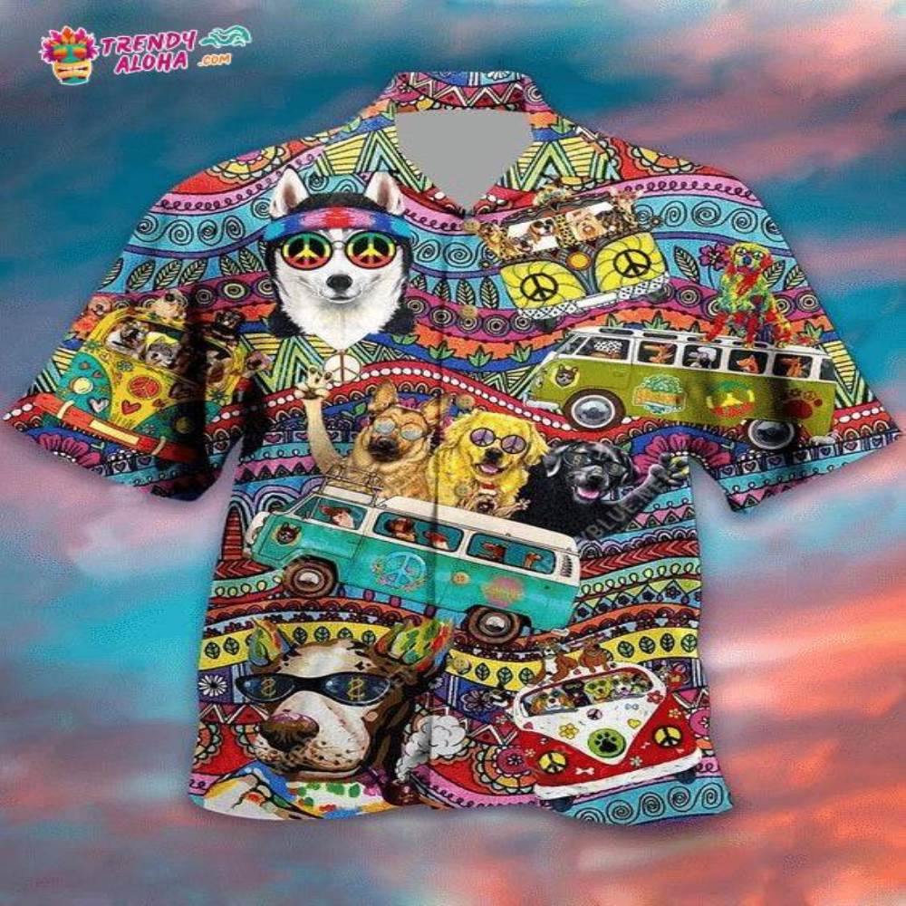 Dogs Love Cool Life Style Hawaiian Shirt – Trendy Aloha
