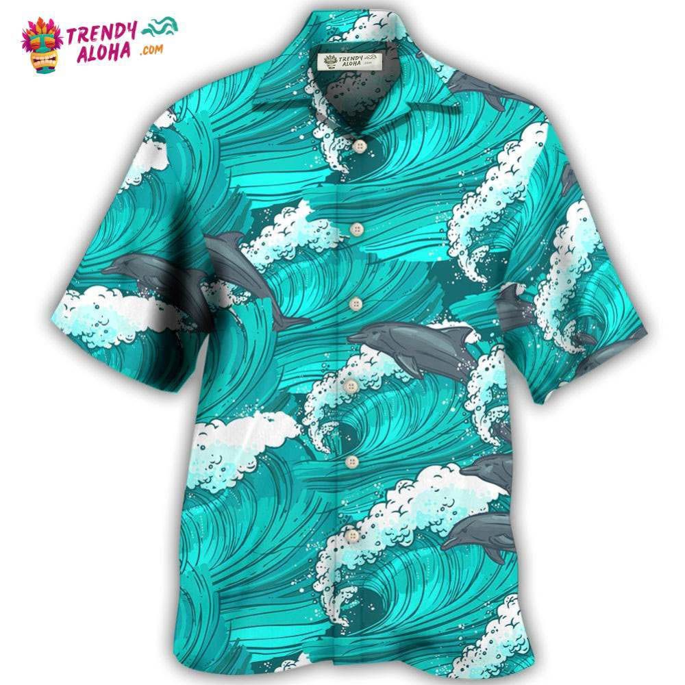 Dolphin Loves Fresh Ocean And Summer Hawaiian Shirt – Trendy Aloha Dolphin Loves Fresh Ocean And Summer Hawaiian Shirt – Trendy Aloha
