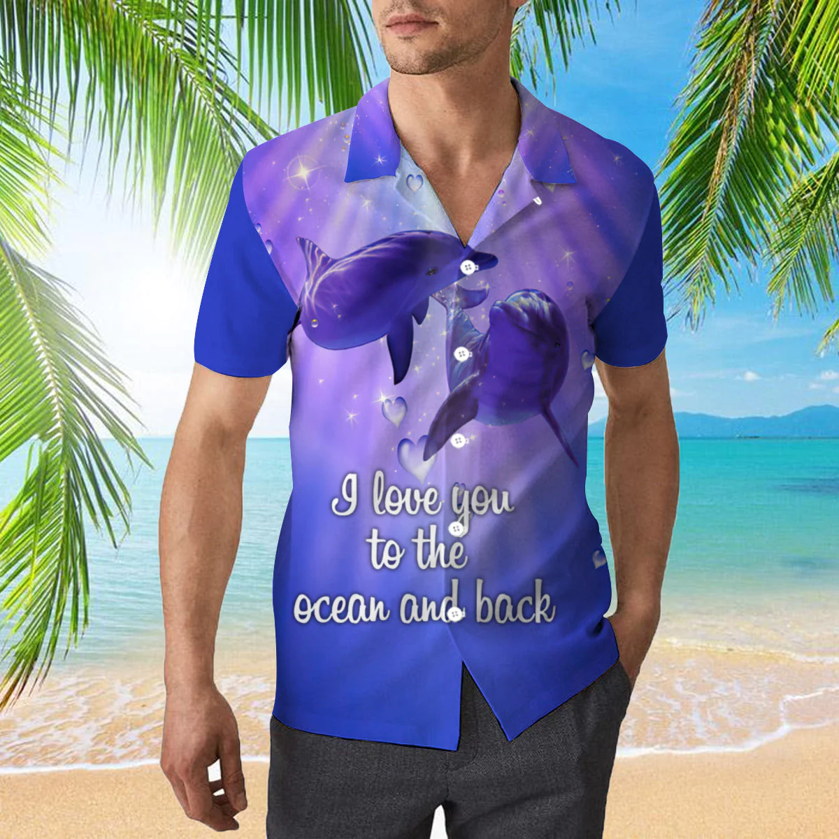 Dolphin To The Ocean And Back Trendy Hawaiian Shirt  Aloha Shirt