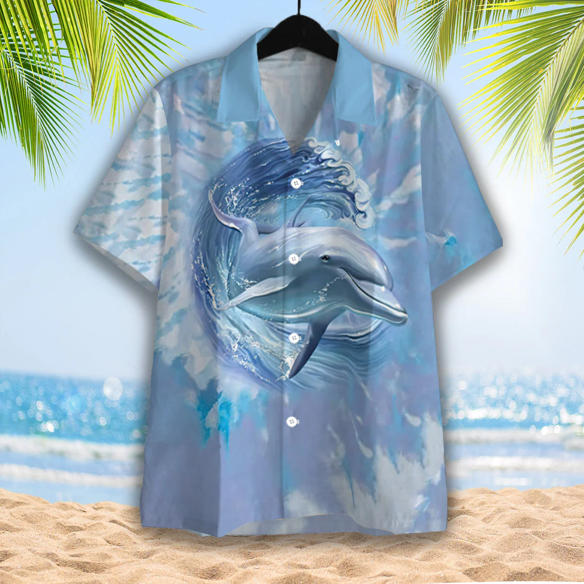Dolphin Trendy Hawaiian Shirt  Aloha Shirt