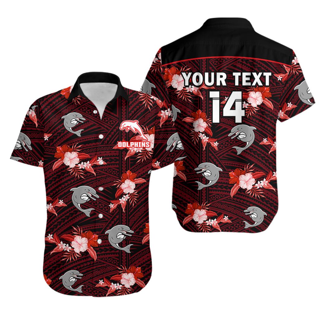 Dolphins 2023 NRL Hawaiian Personalized Marine Splash Shirt