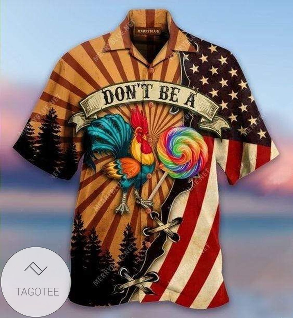 Dont Be A Rooster Lollipop Theme Hawaiian Shirt Elegance Design