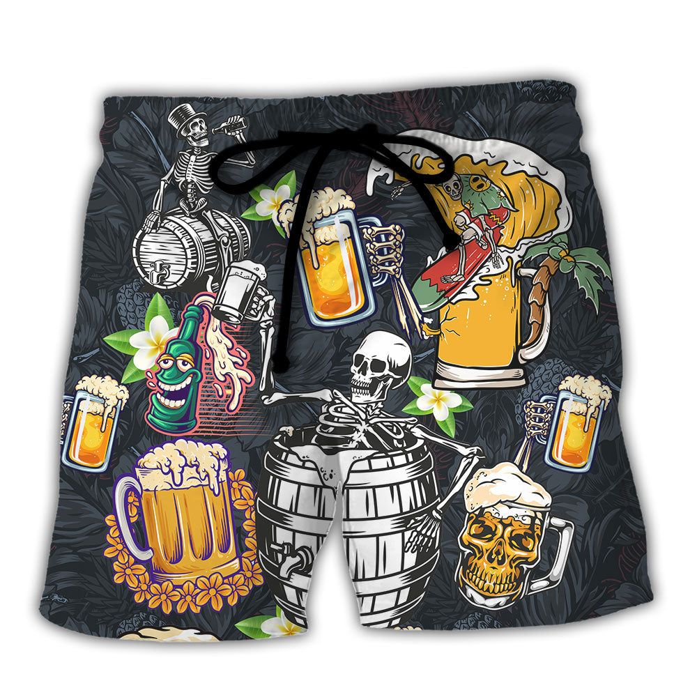 Don’t Be Jealous Just Because You Can’t Drink Beer Like Me Trendy Aloha Hawaiian Beach Shorts