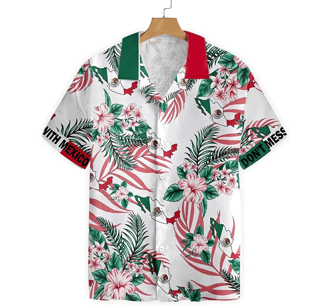 Don’t Mess With Mexico Trendy Hawaiian Shirt, Button Up Aloha Shirt For Men, Women Don’t Mess With Mexico Trendy Hawaiian Shirt, Button Up Aloha Shirt For Men, Women