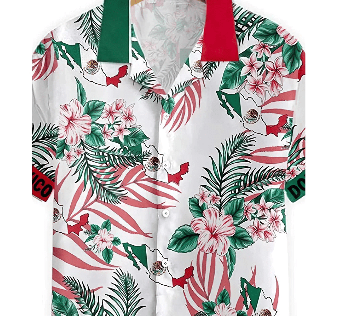 Don’t Mess With Mexico Trendy Hawaiian Shirt, Button Up Aloha Shirt For Men, Women