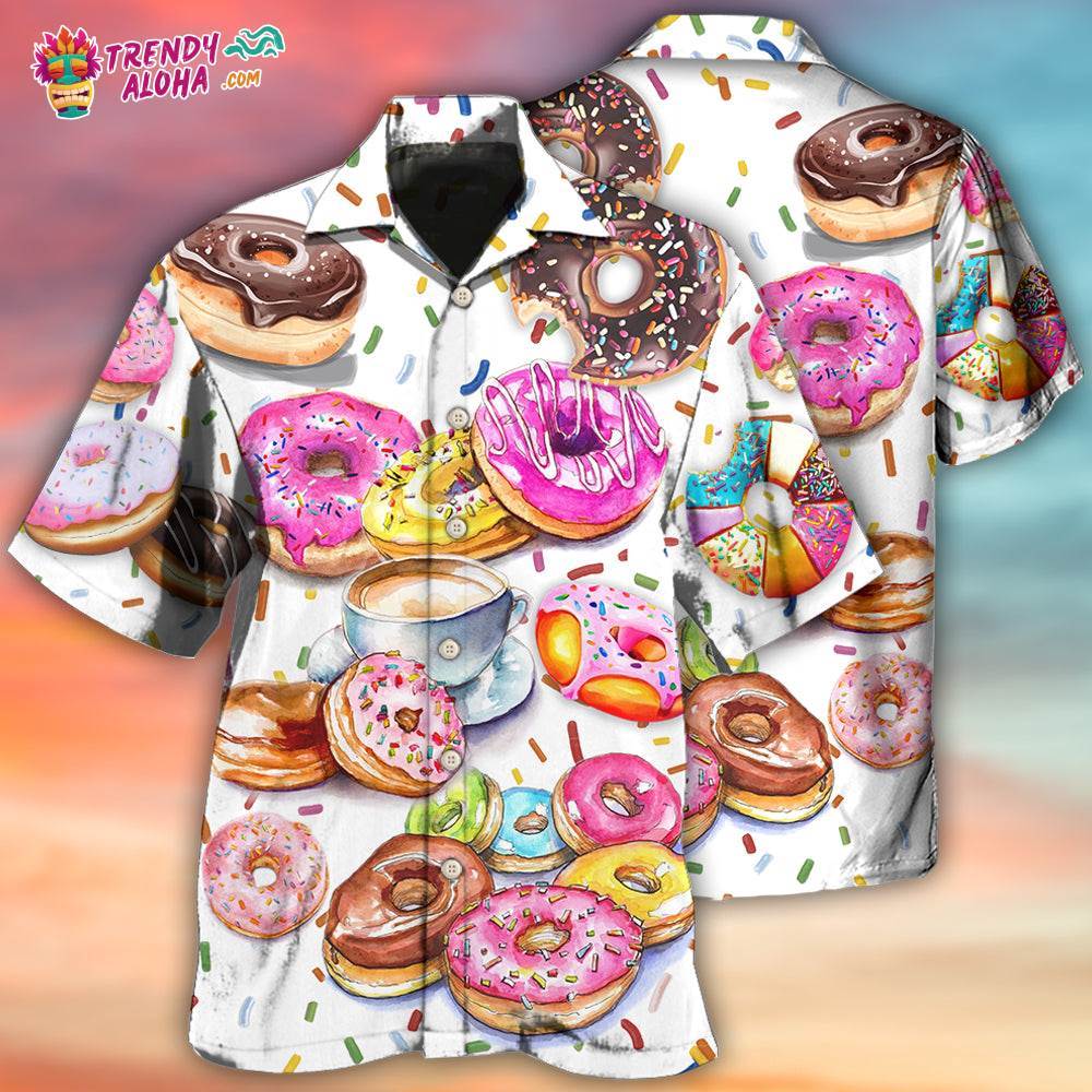 Donut Delicious Colorful Style Hawaiian Shirt – Trendy Aloha