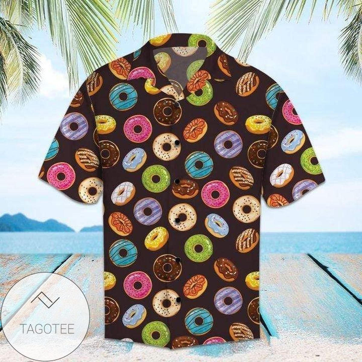 Donut Infatuation in Hawaiian Shirt Sweet Delight Style