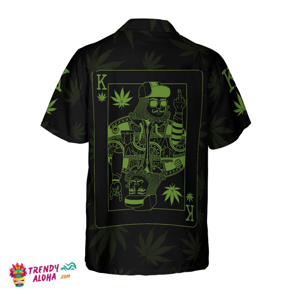 Dope Marijuana King Card Hawaiian Shirt