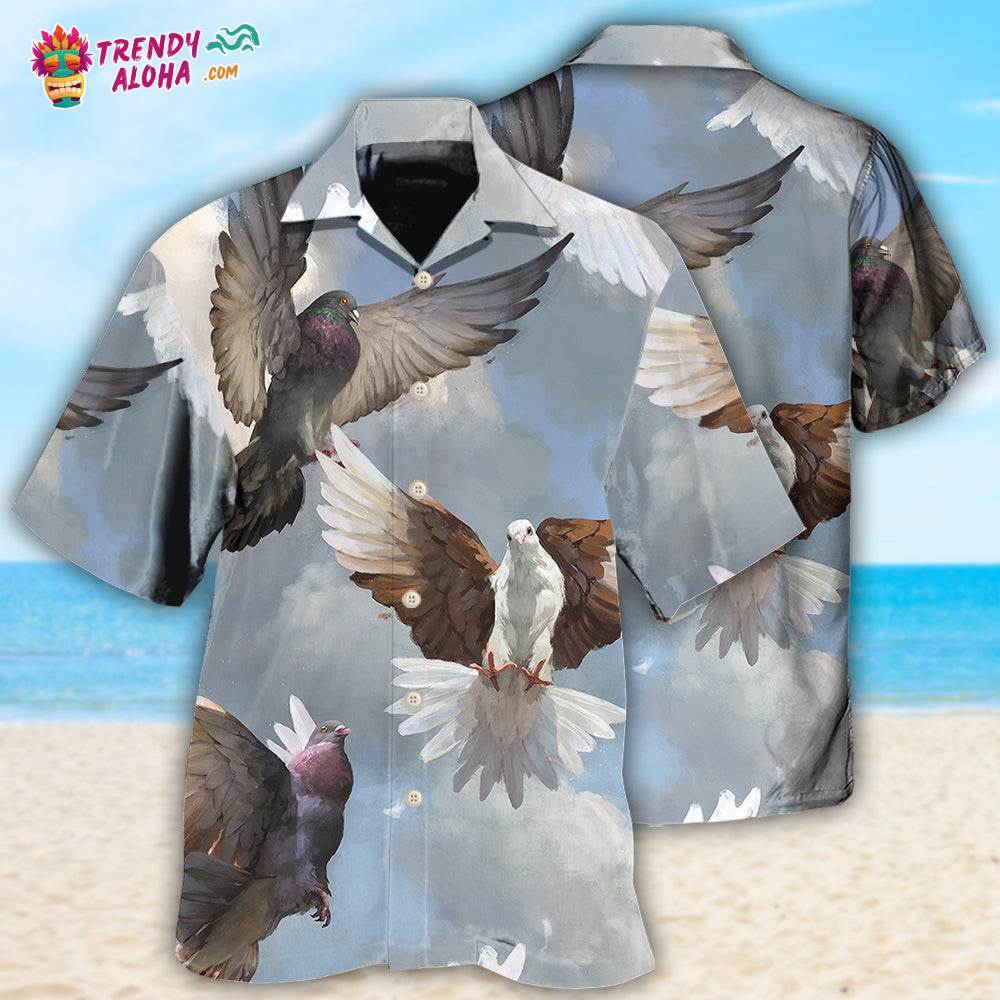 Dove Beautiful Dove Fly To Sky Hawaiian Shirt – Trendy Aloha
