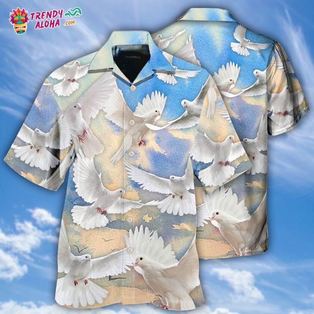 Dove Blue Sky Hawaiian Shirt – Trendy Aloha
