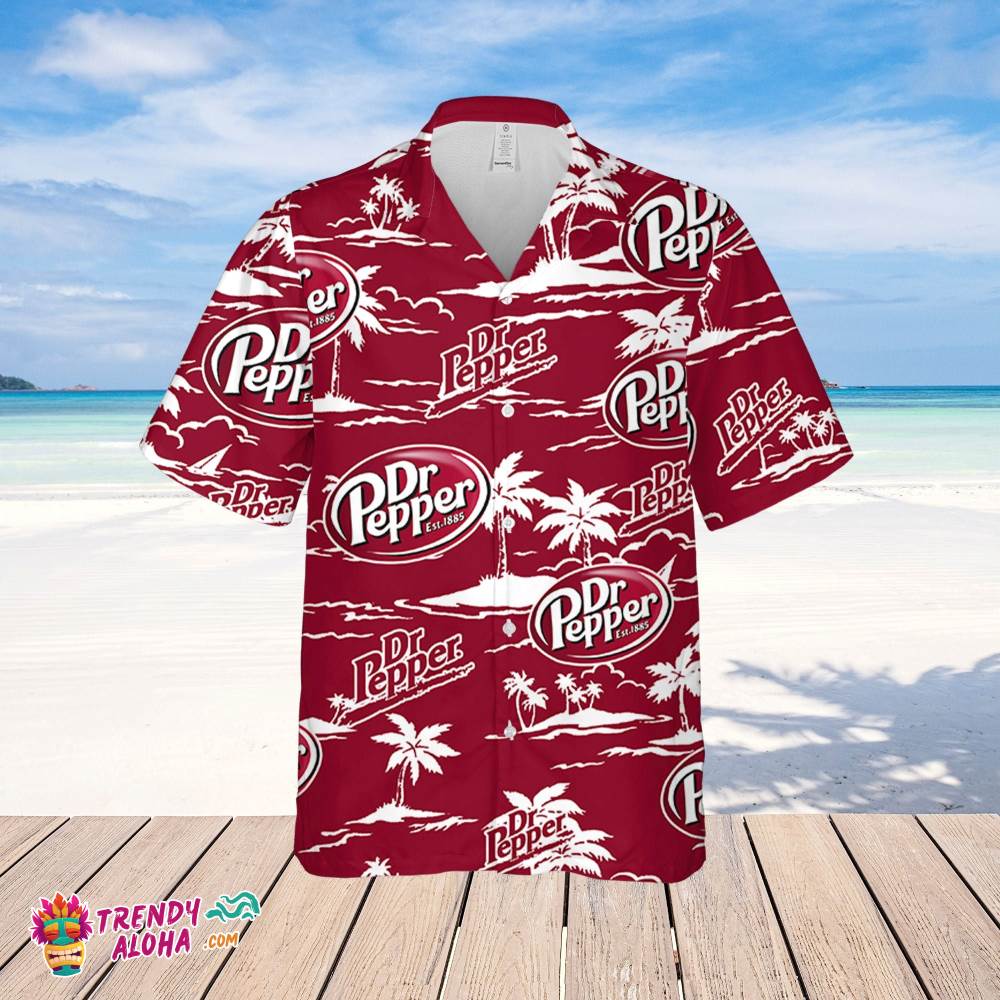 Dr.Pepper Hawaiian Beach Pattern Shirt, Hawaii Beer Shirt, Dr Pepperhawaiian Summer Shirt, Dr Pepper Aloha Shirt