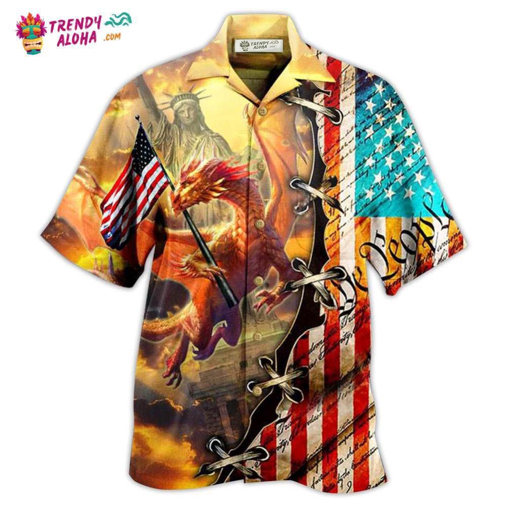 Dragon American Love Life So Cool Hawaiian Shirt – Trendy Aloha