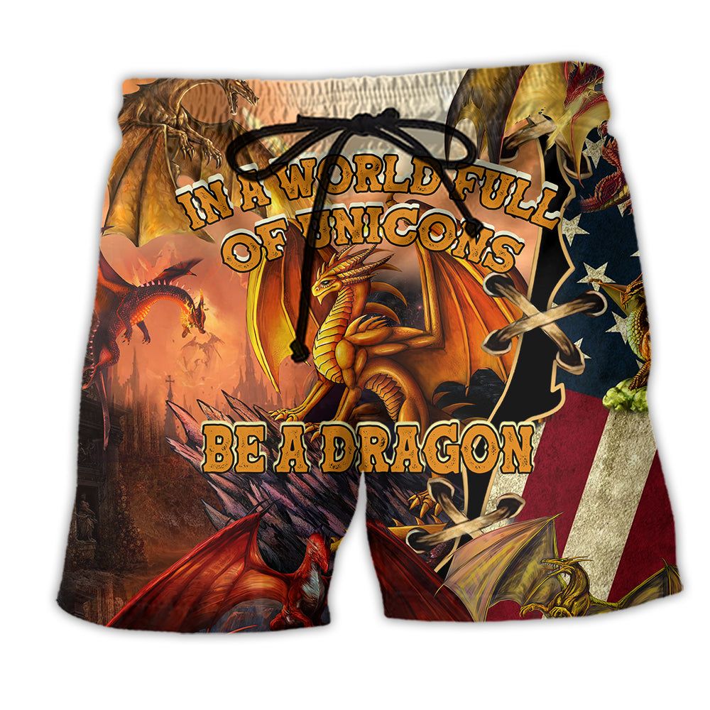 Dragon American Love Life With Hot Fire Trendy Aloha Hawaiian Beach Shorts Dragon American Love Life With Hot Fire Trendy Aloha Hawaiian Beach Shorts