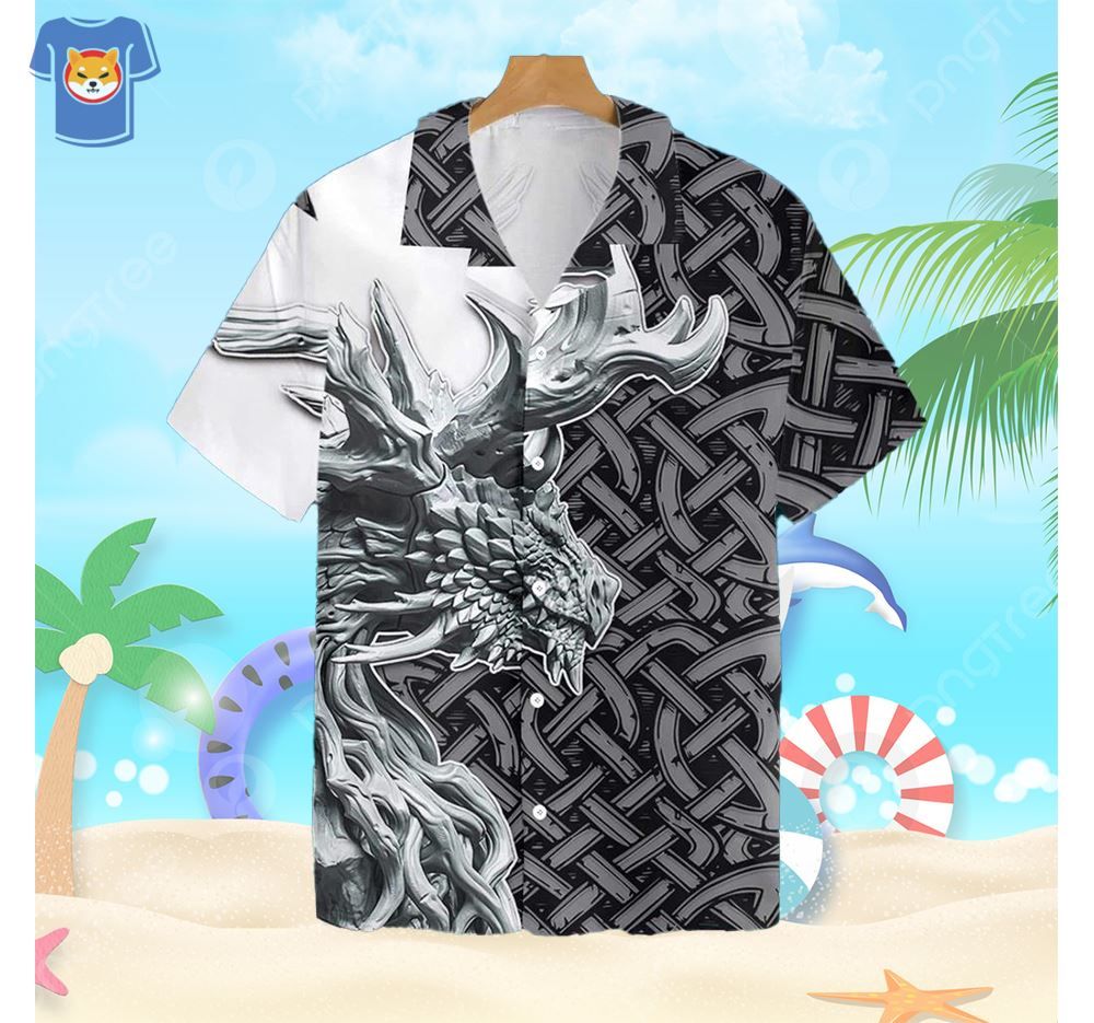 Dragon Celtic Art Hawaiian Shirt New Gift For Men And Women