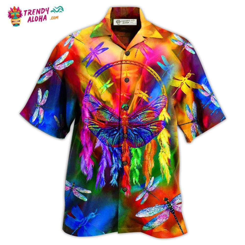 Dragon Dragonfly Colorful Love Life Hawaiian Shirt – Trendy Aloha
