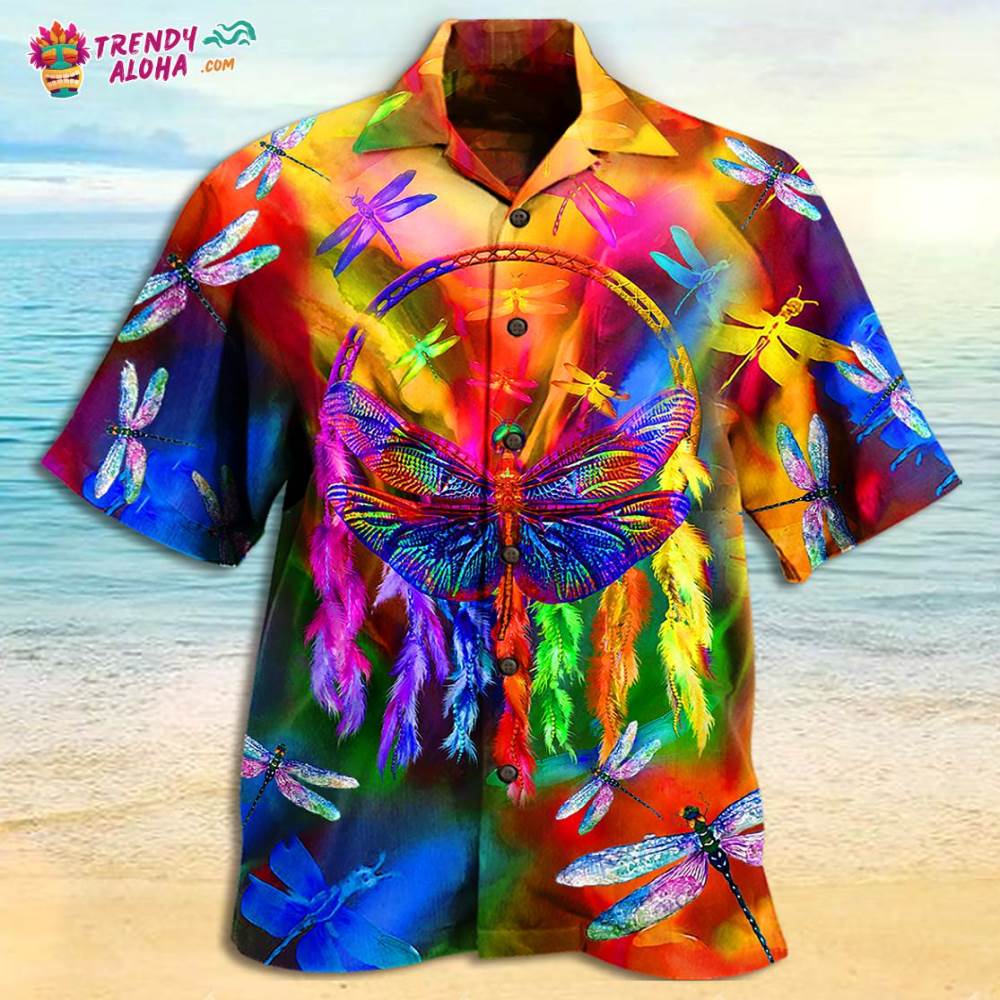 Dragon Dragonfly Colorful Love Life Hawaiian Shirt – Trendy Aloha