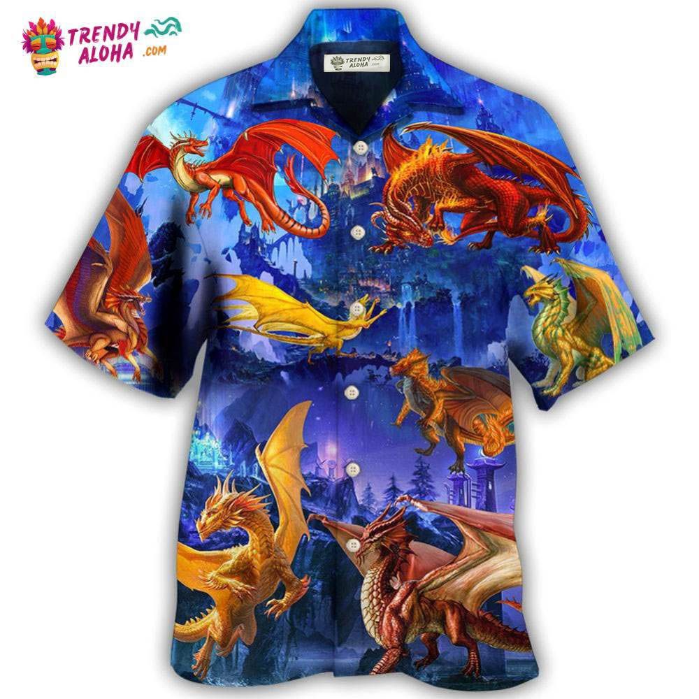 Dragon Fantasy Style Hawaiian Shirt – Trendy Aloha
