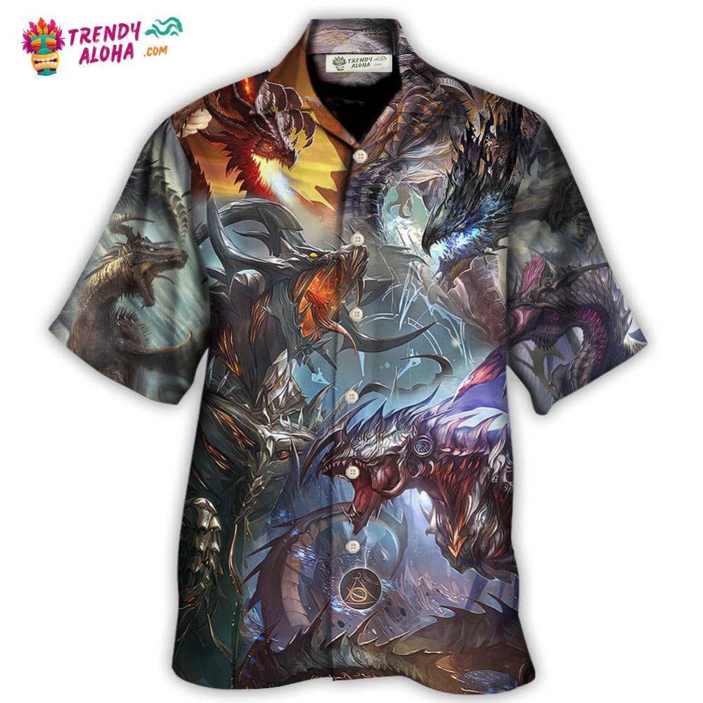 Dragon Fantasy World Dragon Magic Hawaiian Shirt – Trendy Aloha