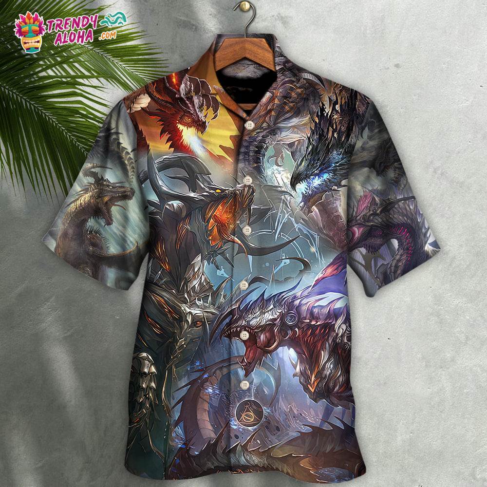 Dragon Fantasy World Dragon Magic Hawaiian Shirt – Trendy Aloha