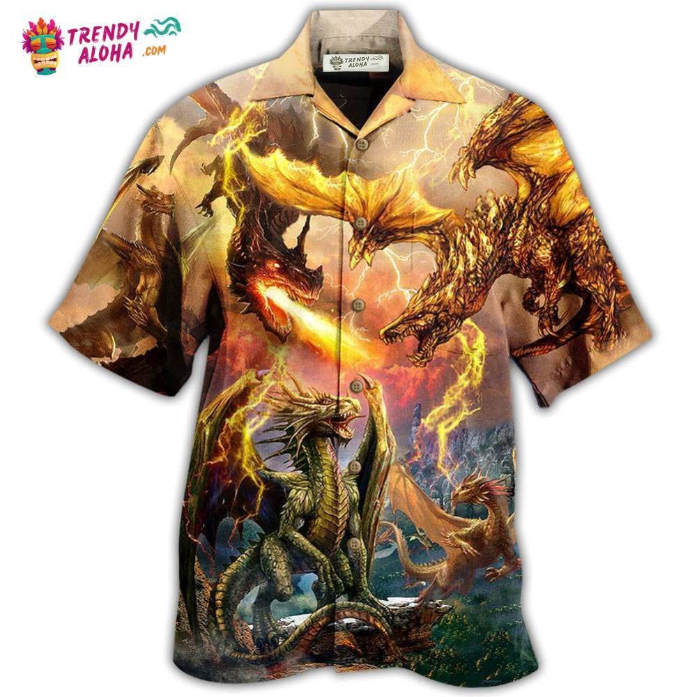Dragon Fight To Defend The Territory Hawaiian Shirt – Trendy Aloha