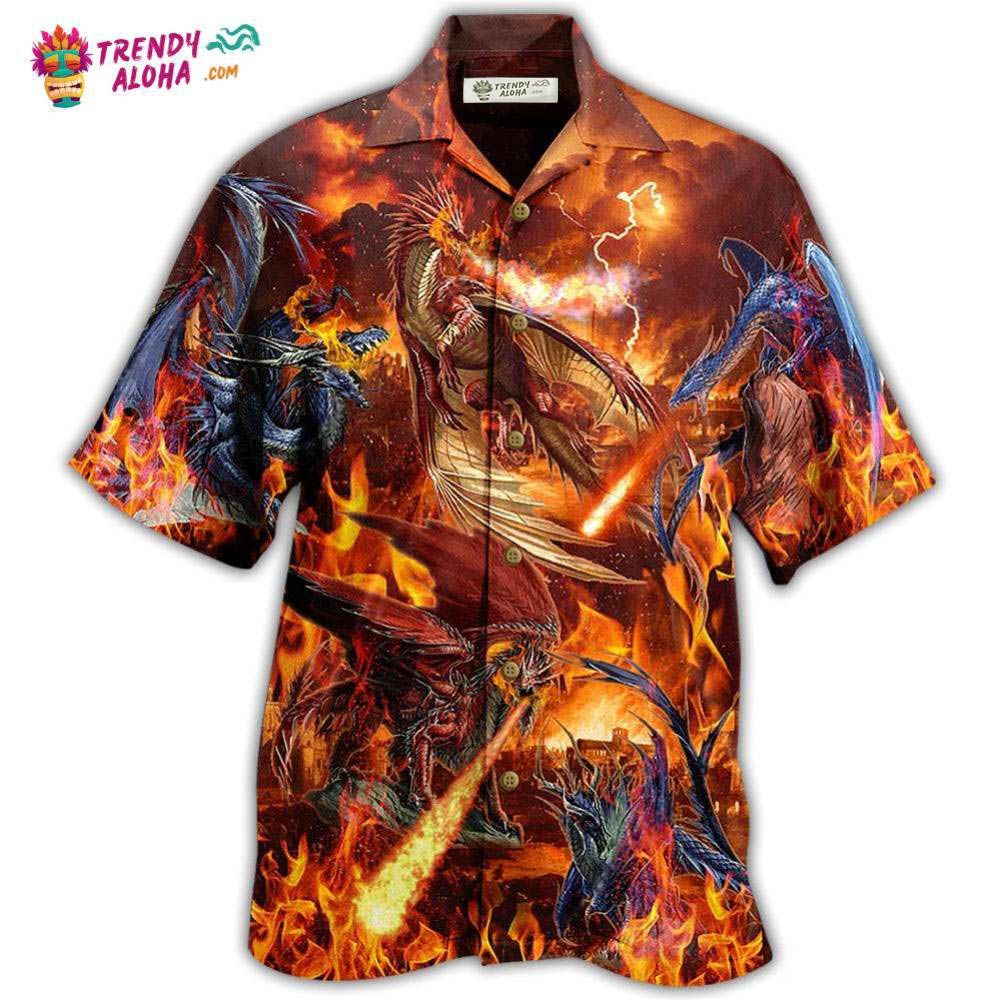 Dragon Fire Combat Amazing Hawaiian Shirt – Trendy Aloha