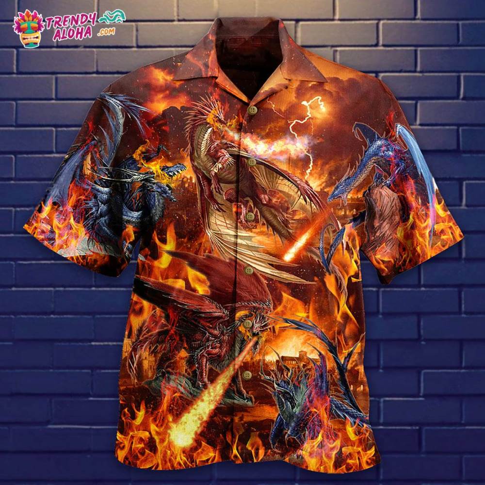 Dragon Fire Combat Amazing Hawaiian Shirt – Trendy Aloha