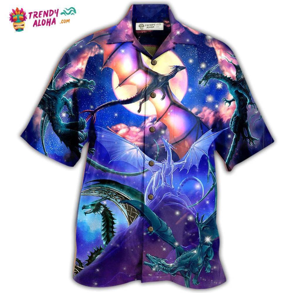 Dragon Fly To The Moon Hawaiian Shirt – Trendy Aloha