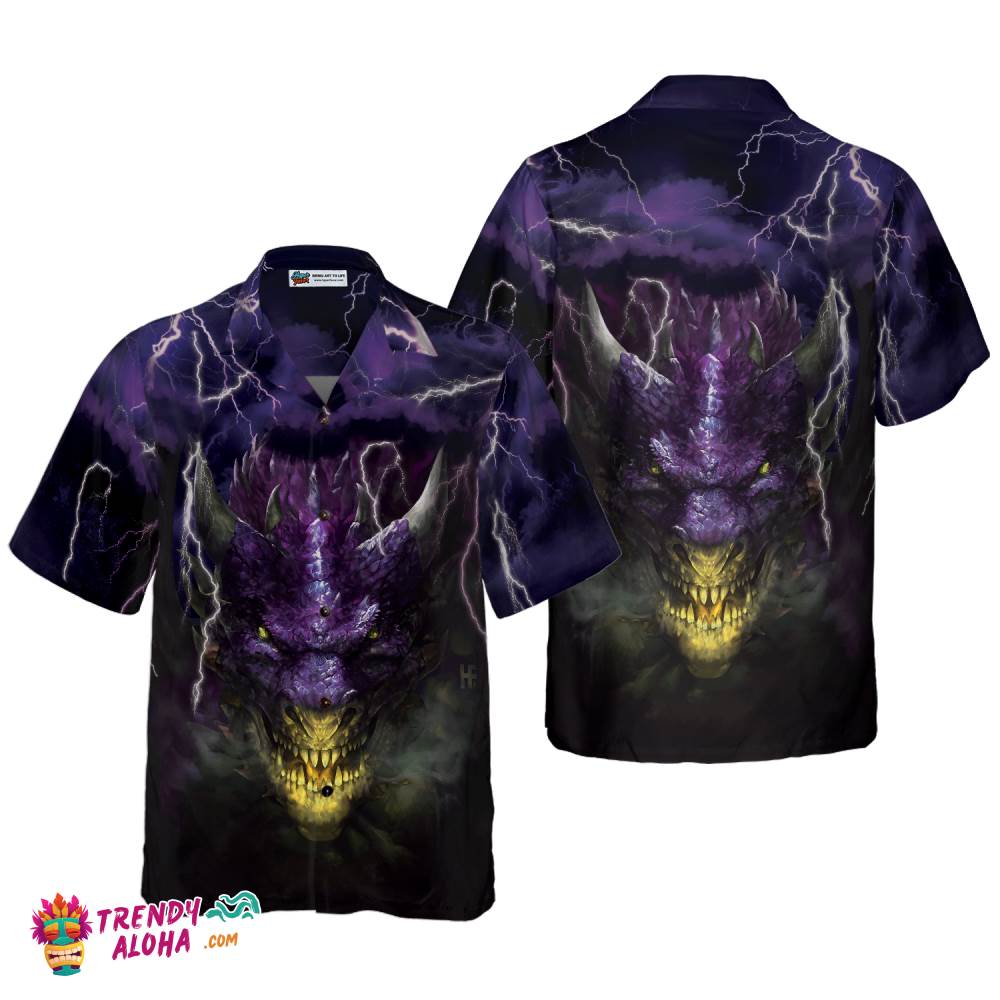 Dragon Head Lightning Hawaiian Shirt