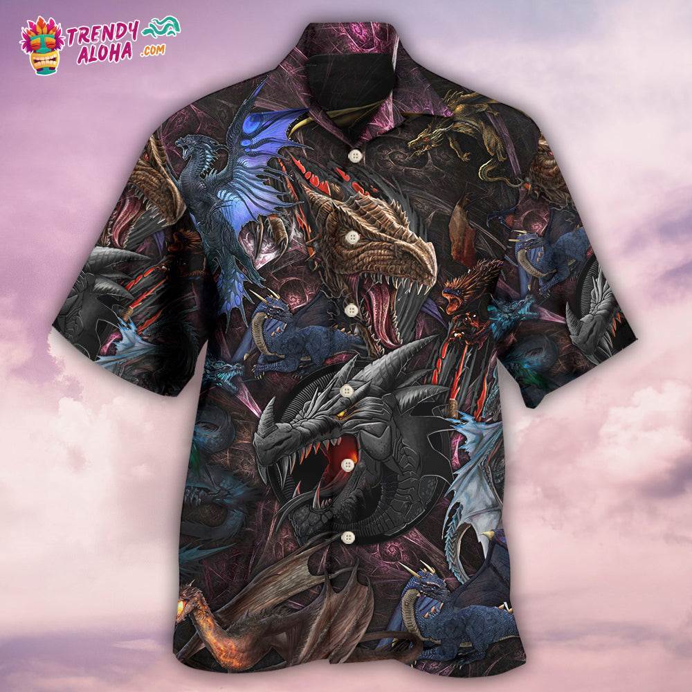 Dragon In A Mystery World Hawaiian Shirt – Trendy Aloha