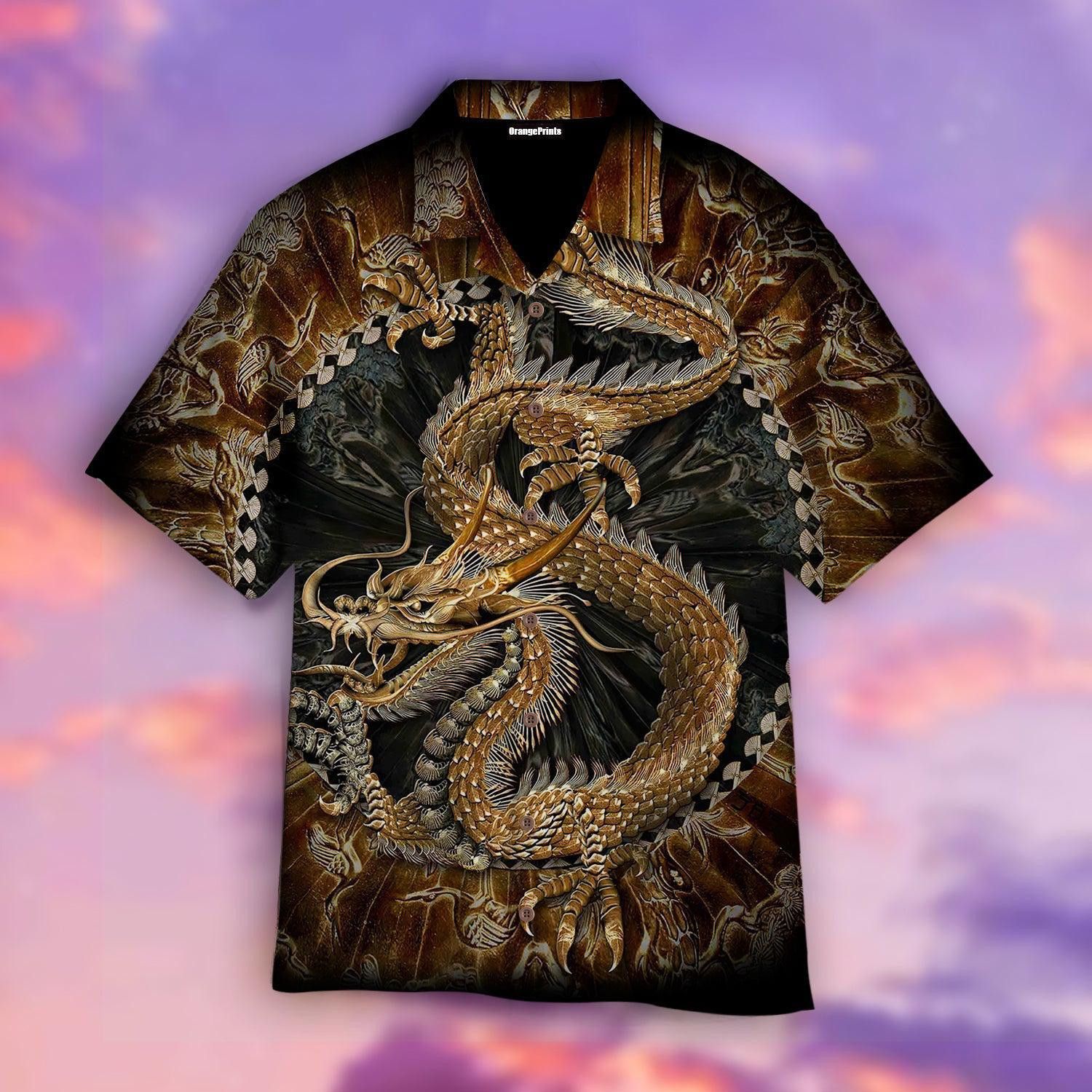 Dragon In Chinese Trendy Hawaiian Shirt For