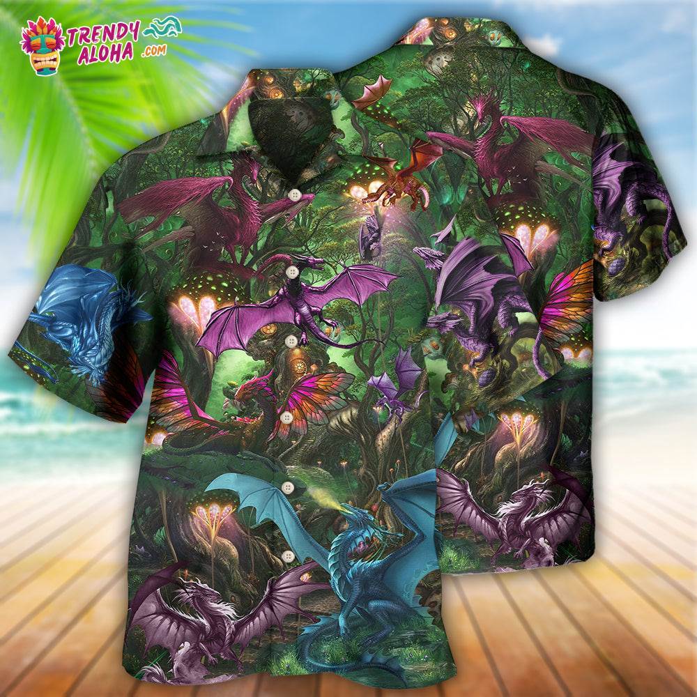 Dragon Love Forest Love Life Hawaiian Shirt – Trendy Aloha