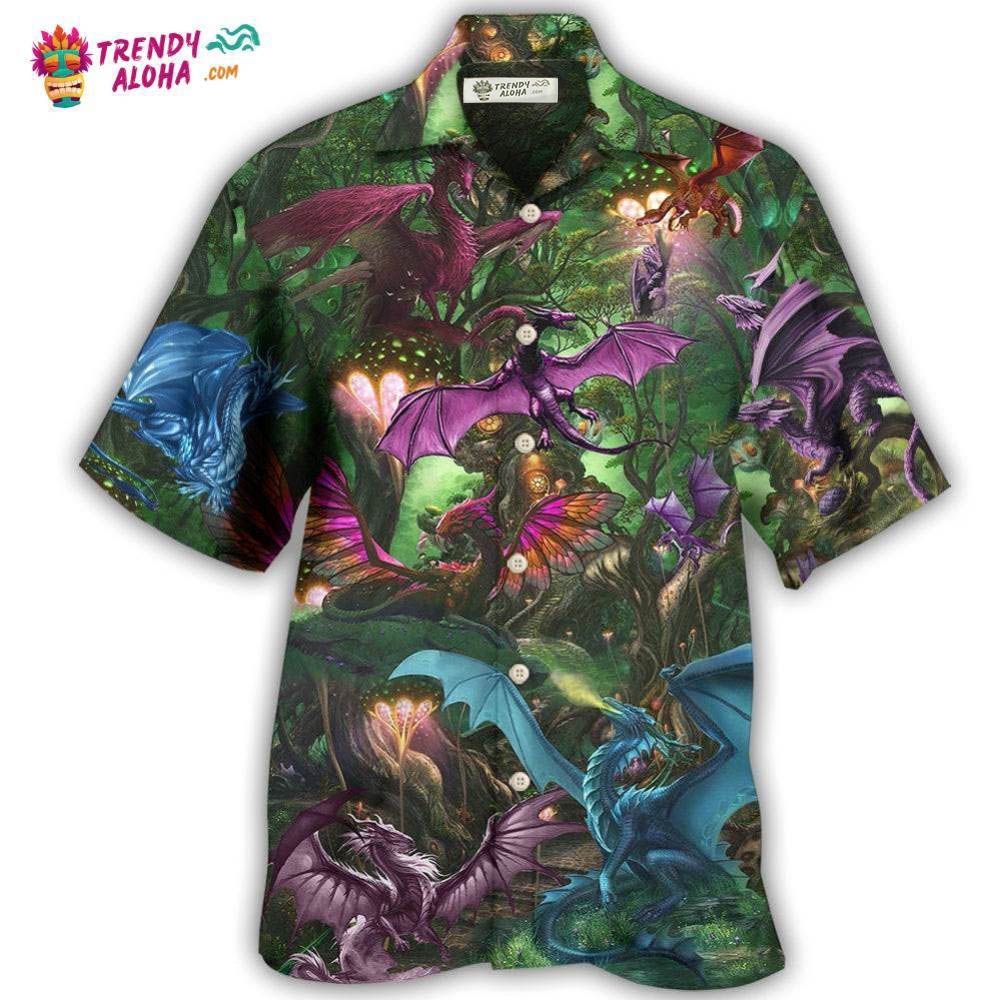 Dragon Love Forest Love Life Hawaiian Shirt – Trendy Aloha