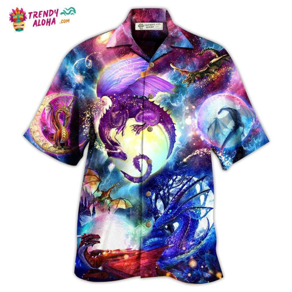 Dragon Love Life Galaxy Sky Hawaiian Shirt – Trendy Aloha