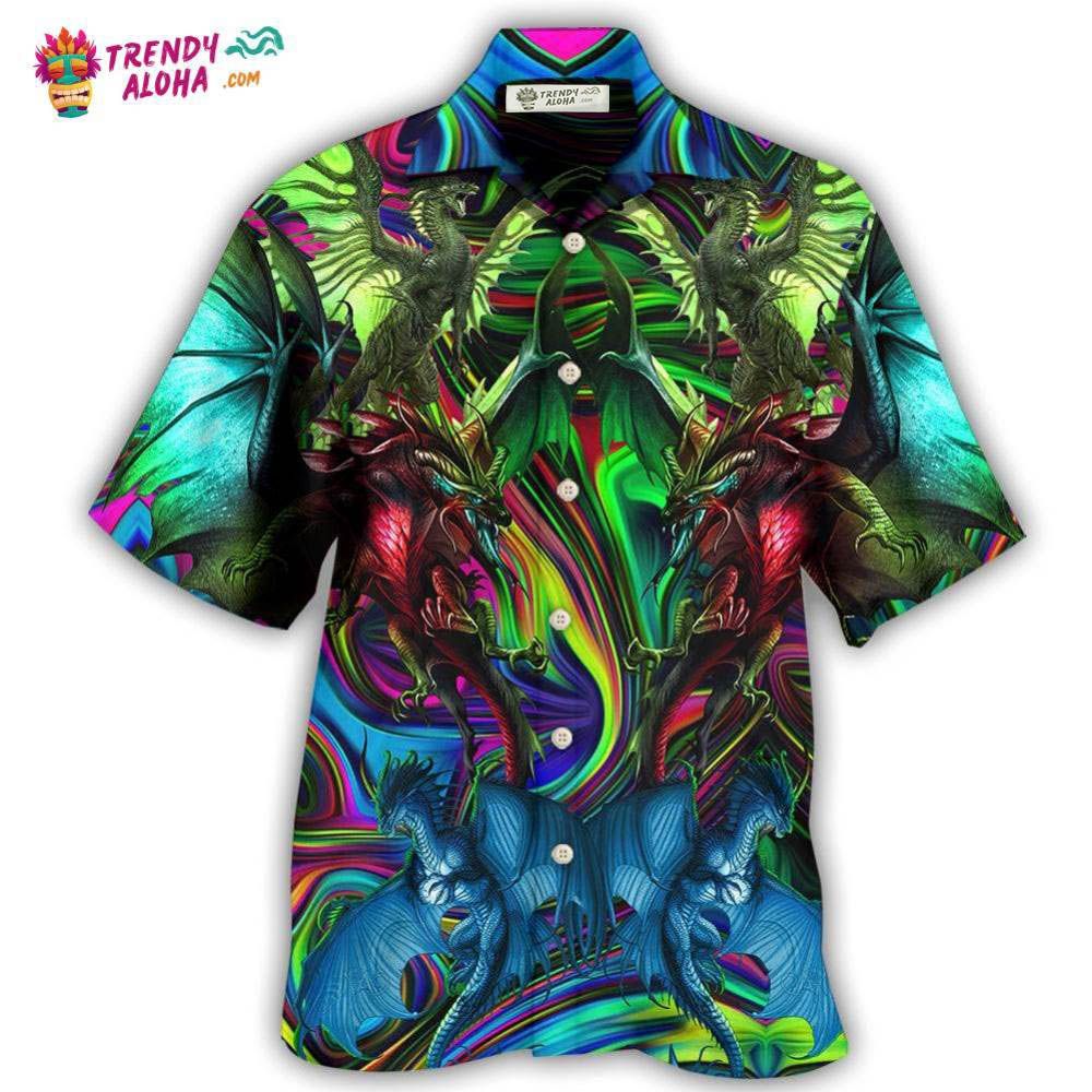 Dragon Lover Colorful Style Hawaiian Shirt – Trendy Aloha