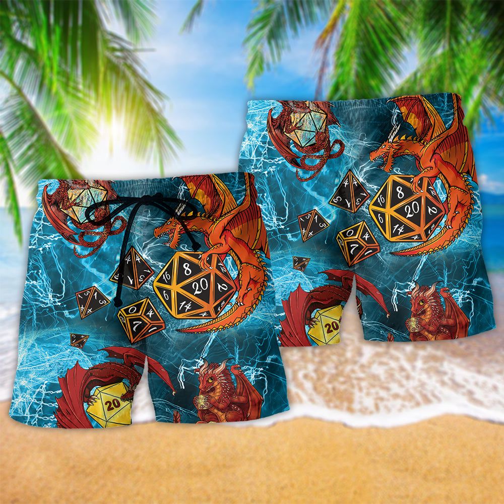 Dragon Lover Stunning Color Trendy Aloha Hawaiian Beach Shorts