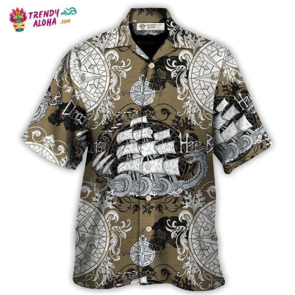 Dragon Old Ship Vintage Anchor Sea Life Hawaiian Shirt – Trendy Aloha