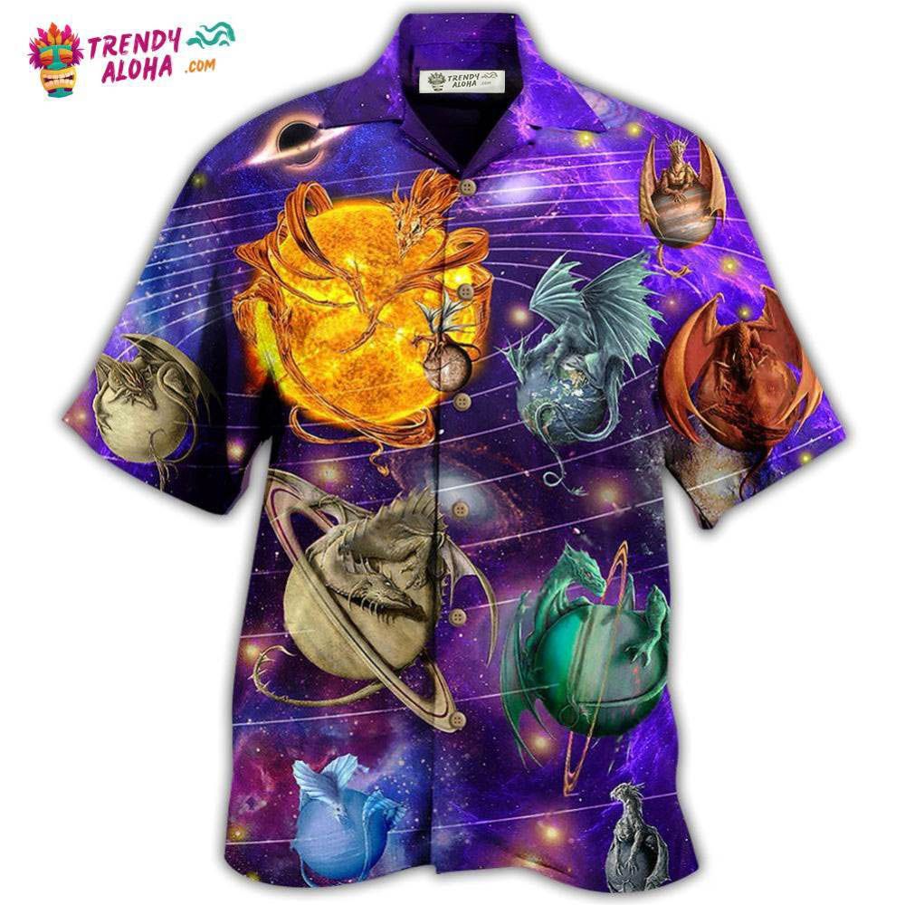 Dragon Planet Love Life In To The Galaxy Hawaiian Shirt – Trendy Aloha