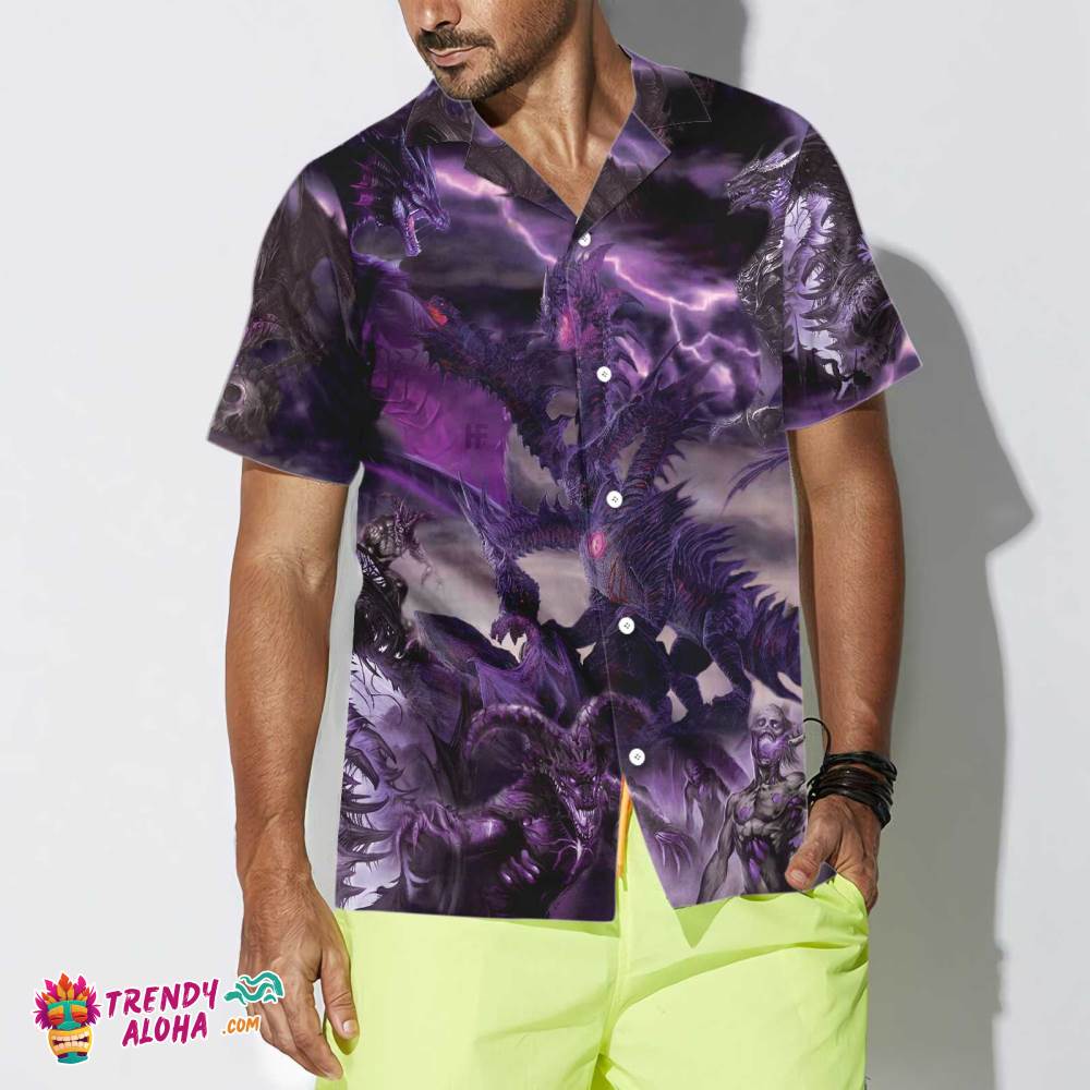 Dragon Skeleton Hawaiian Shirt, Monster Dragon Shirt For Men And Women
