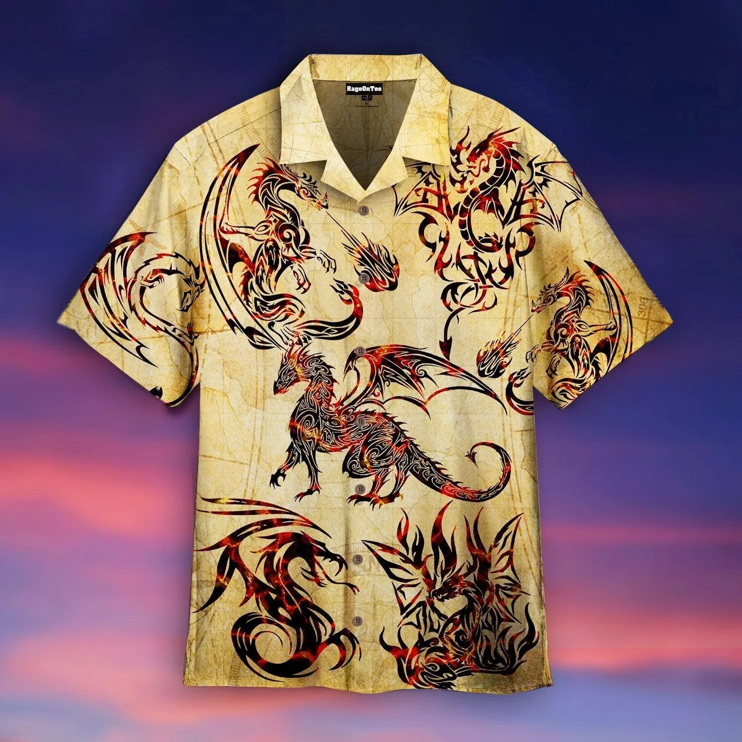 Dragon Trendy Hawaiian Shirt