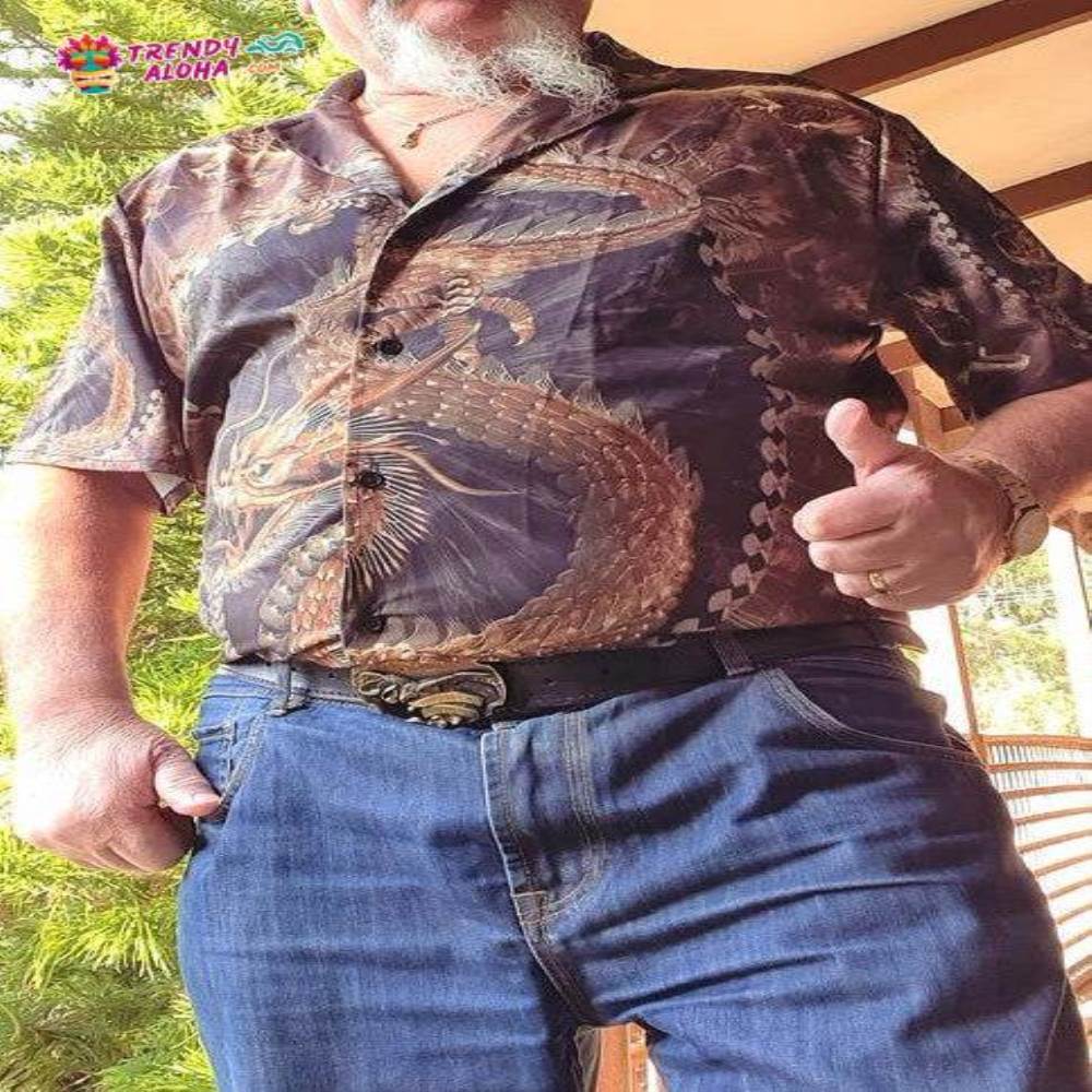 Dragon Vintage Love Life Hawaiian Shirt – Trendy Aloha